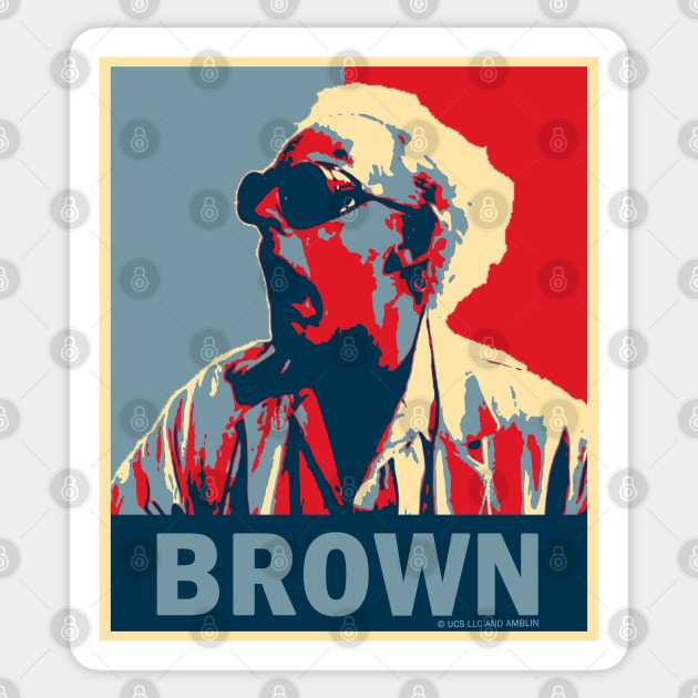 Back to the Future - Doc Brown Sticker by valentinahramov